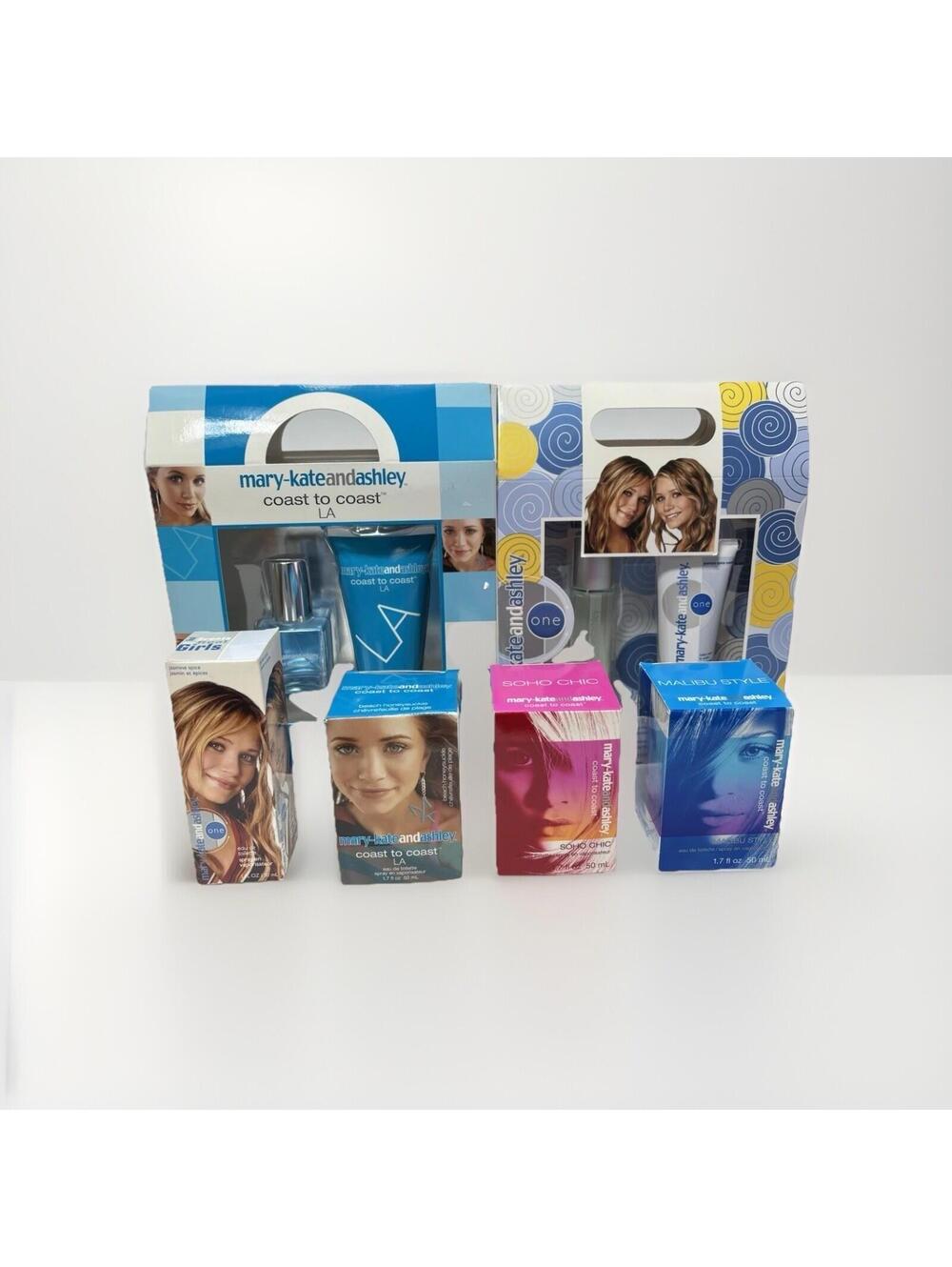 Mary-Kate & Ashley Perfume Lot Coast to Coast LA One Soho Malibu Fragrance Set
